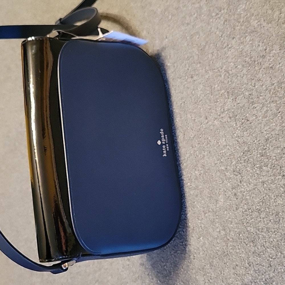 Kate Spade med. flap shoulder/crossbody bag Zibbi nightcap, blue owl - Picture 5 of 13
